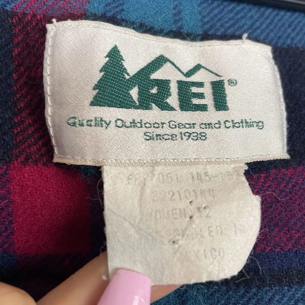Vintage 90s REI Blue Fleece Lined Jacket Utility Women’s Size 12 Outdoor Winter - Image 6