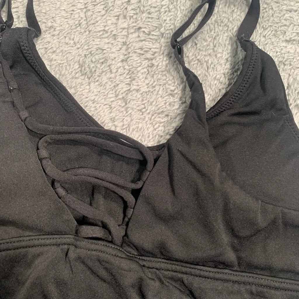 Aerie real me stretch medium support Black Women's Bra - Image 5