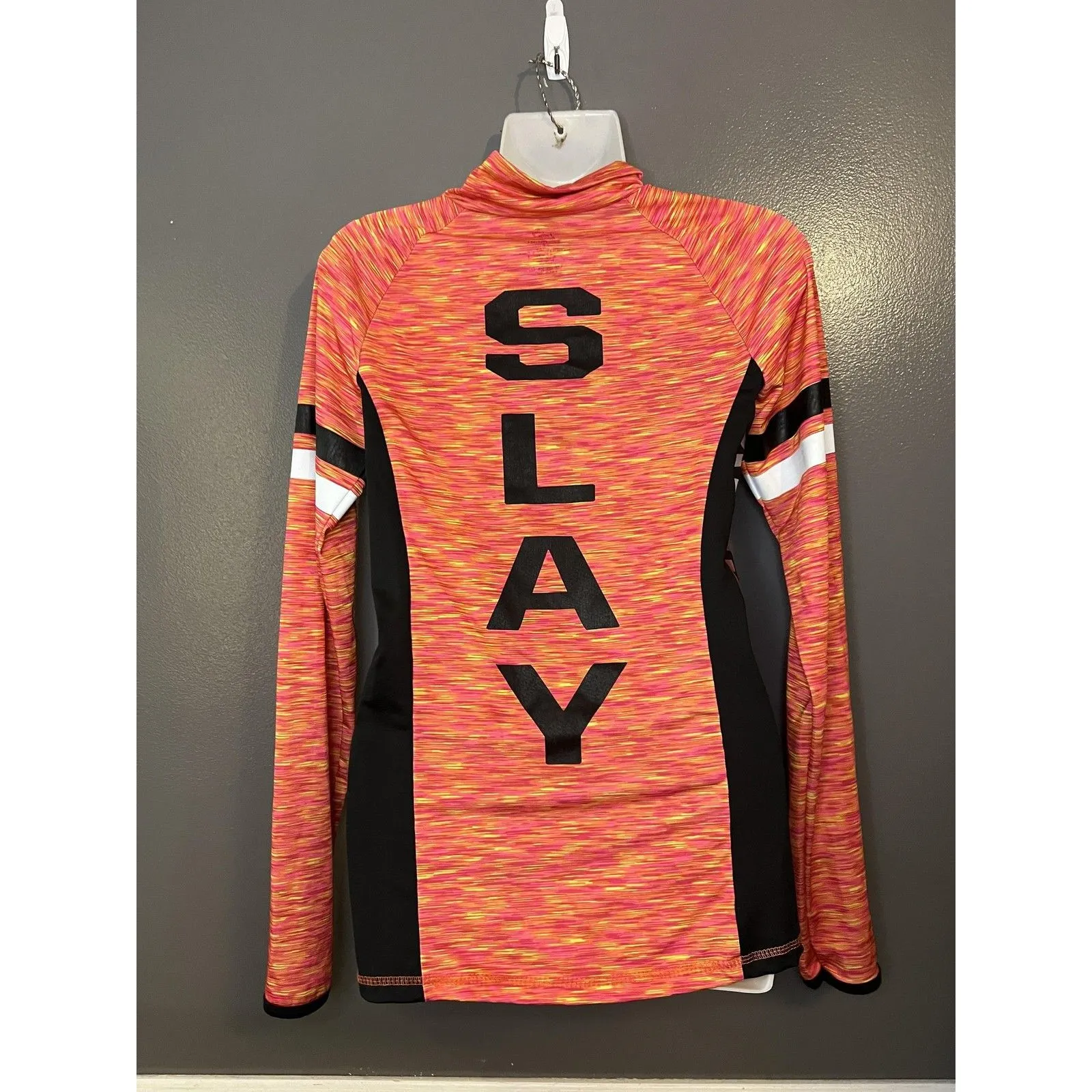 90 Degree by Reflex Pullover Womens Small Space Dye Quarter Zip Namaslay Running Pink - Image 6