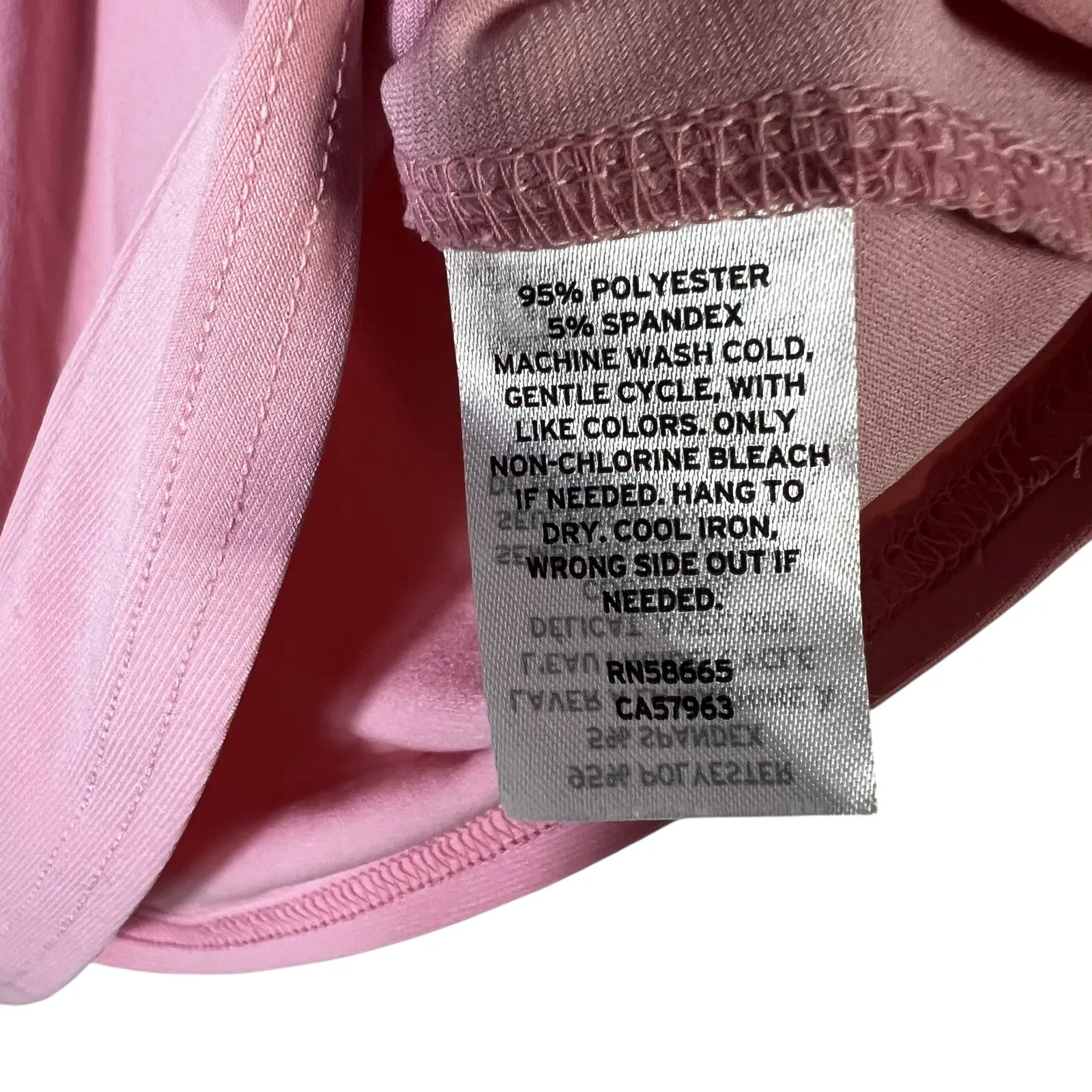 Halogen Womens Pink Mock Neck Ruched Draped Sleeveless Top XS Nordstrom - Image 6