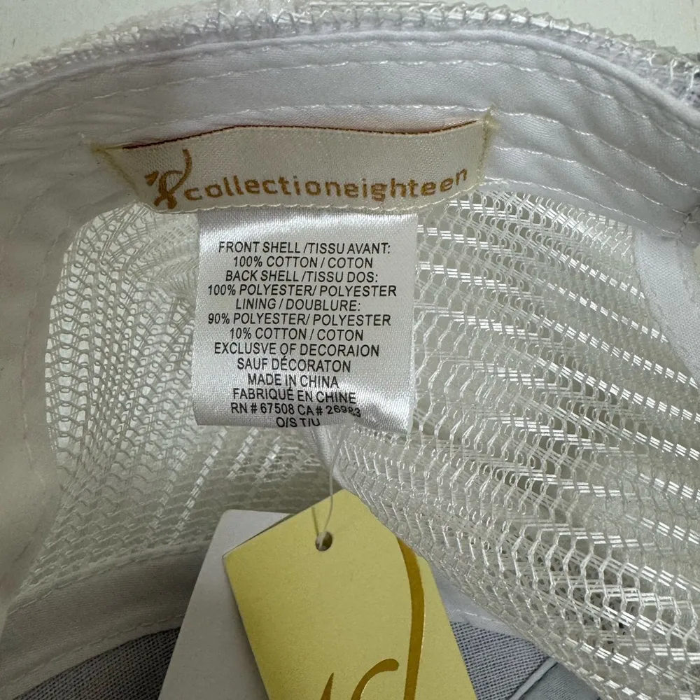 Collection Eighteen USA Sequined Trucker Hat NEW Blue - Image 6