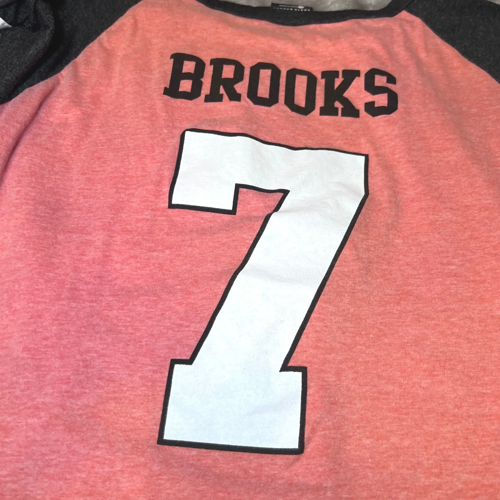 Garth Brooks World Tour Baseball Raglan Tunic Shirt Womens 2X Coral Country 7 Pink Size XXL - Image 5
