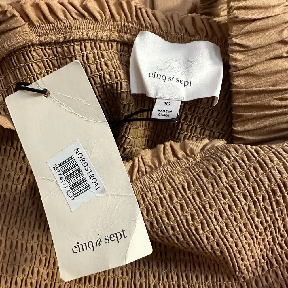 NEW Cinq a Sept Rina Dress Sahara Tan - Image 6