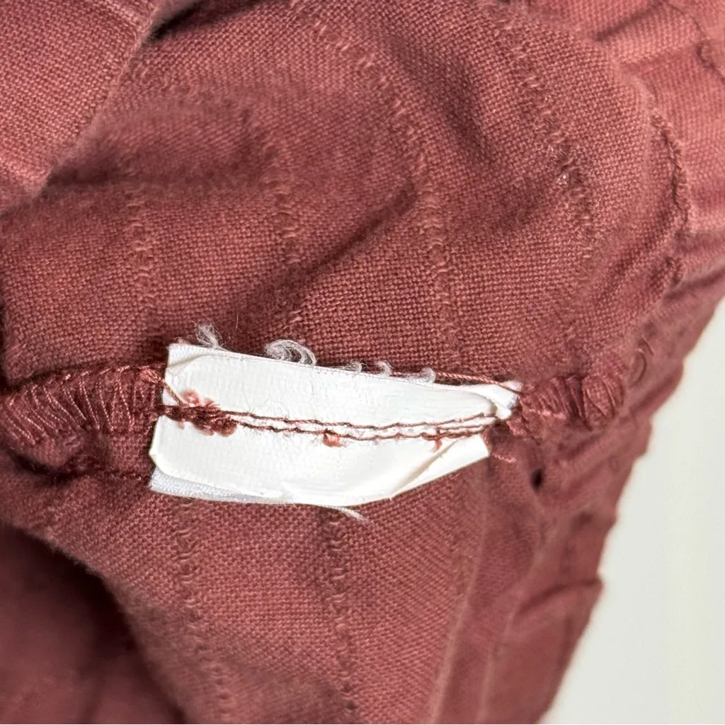 Prana Farin Hooded Pullover Organic Cotton Brick Red Women’s Size Medium - Image 9