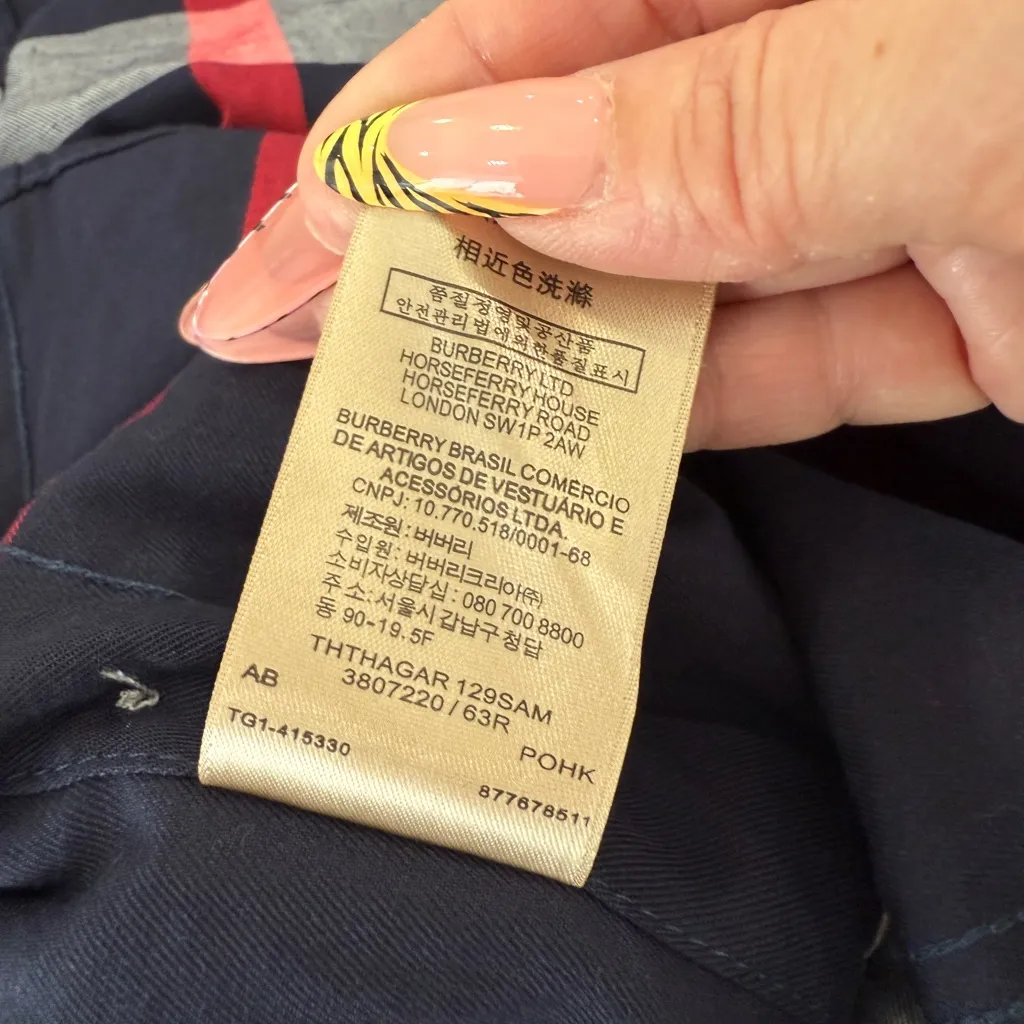 Burberry  Women’s Check Print Button Down - Image 8