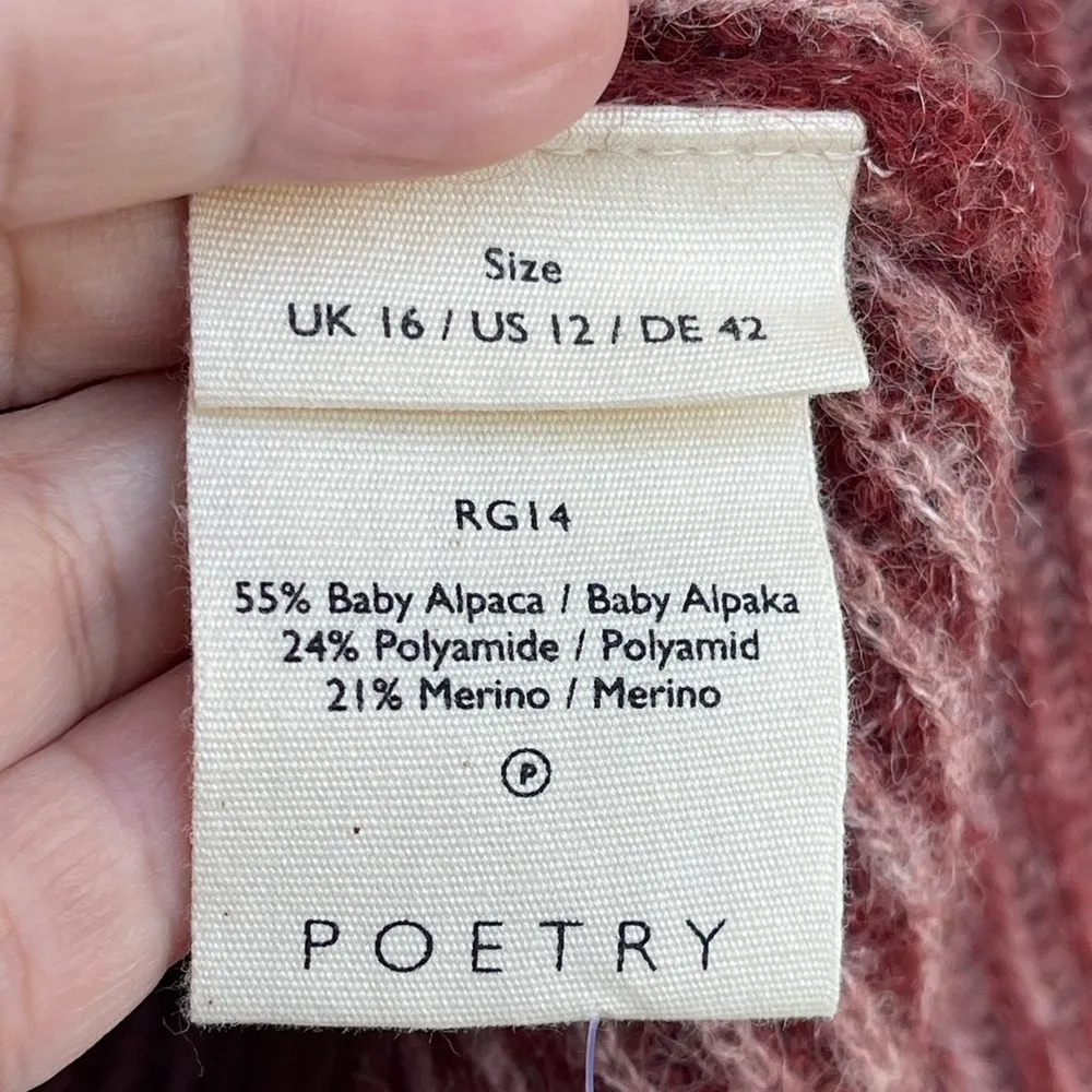 POETRY Alpaca Blend Jumper size 12 - Image 5