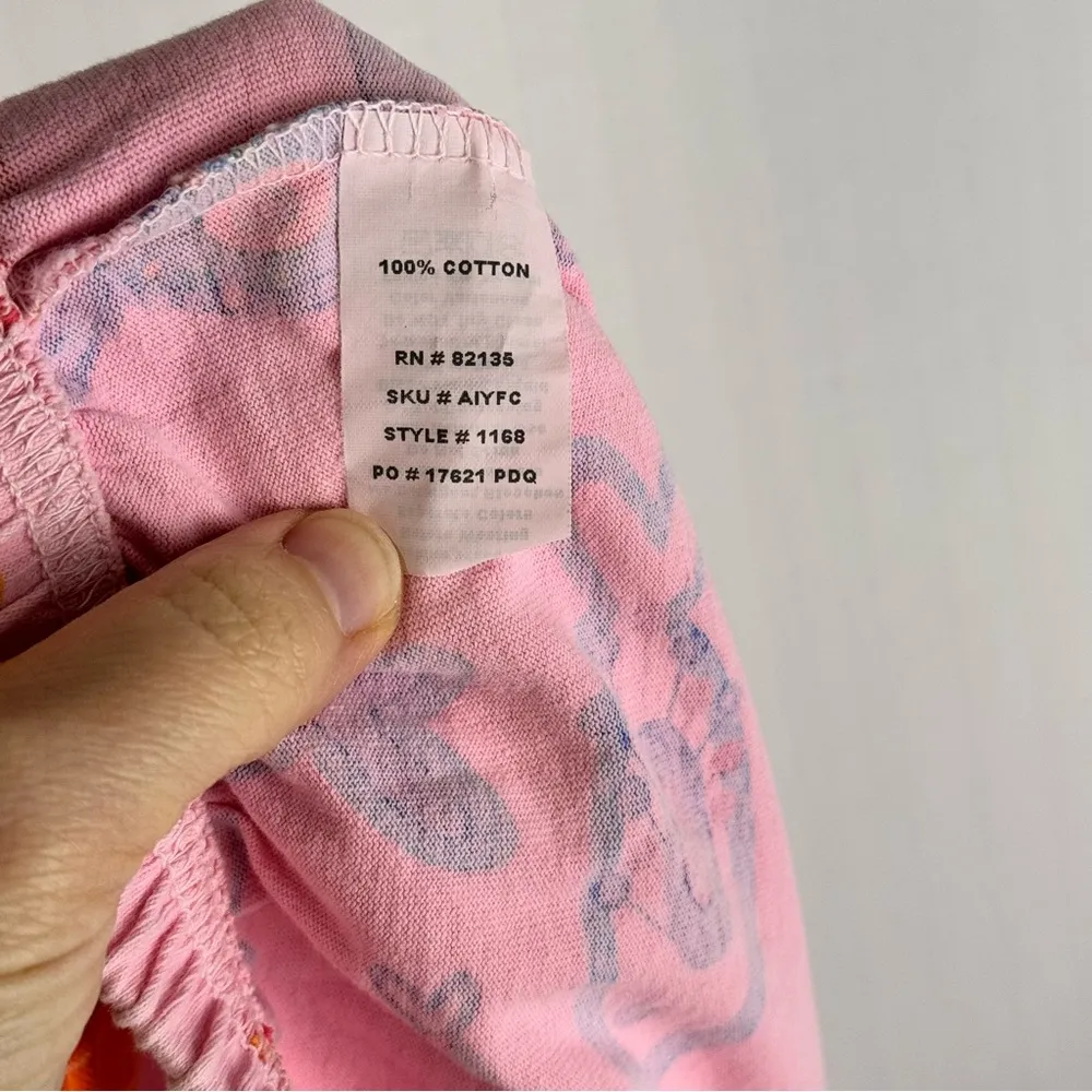 Fresh Produce  Pink Tropical Fish Beach Print Pajama Pants Size Medium Loungewear - Image 4