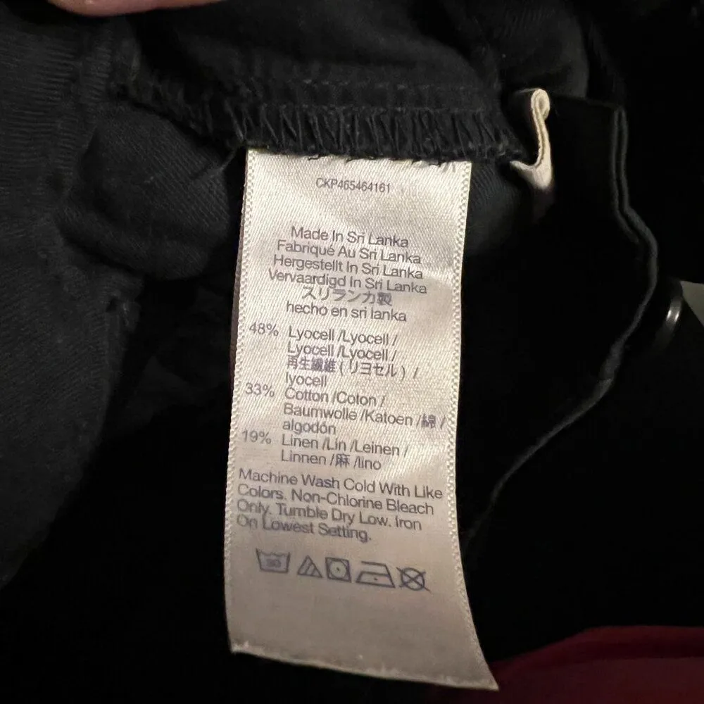 Madewell black pants wide leg long 6T - Image 8