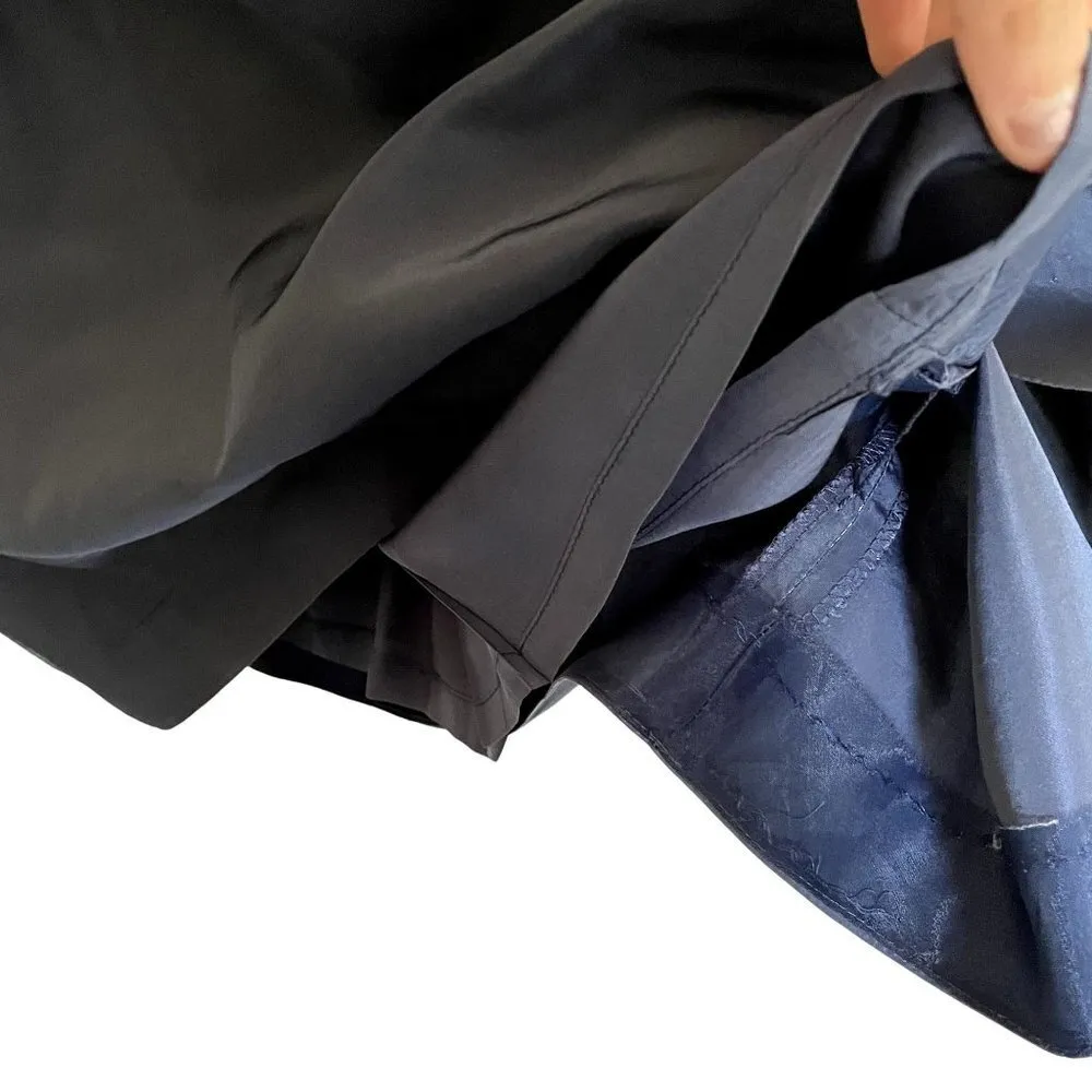 J.Crew silk ruffle sleeveless knee-length midi dress summer semi formal blue - Image 5