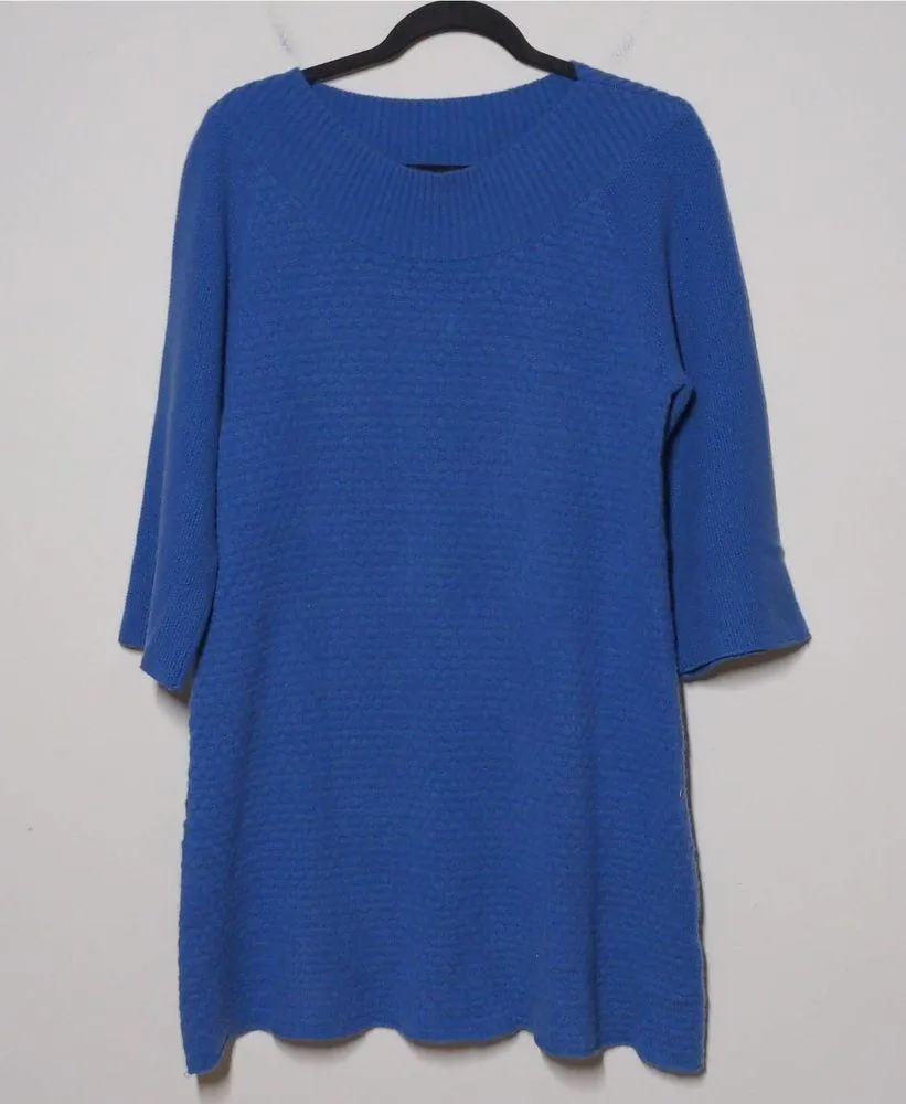 Sue Designer Knits Sweater Dress in Colonial Blue – Size 40 - Image 3