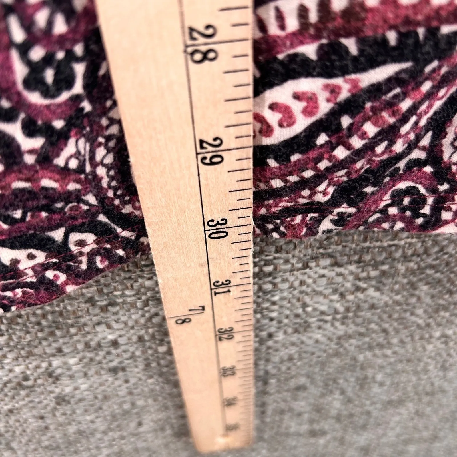 Sigrid Olsen  Paisley Tunic Blouse Maroon Red 2X‎ - Image 12