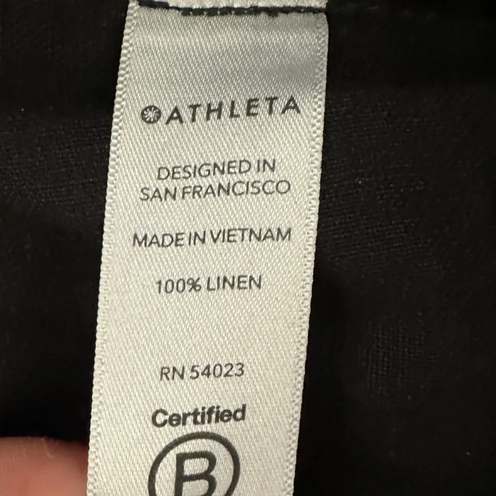 ATHLETA Cabo Linen Jogger Pants in Black 4 - Image 7