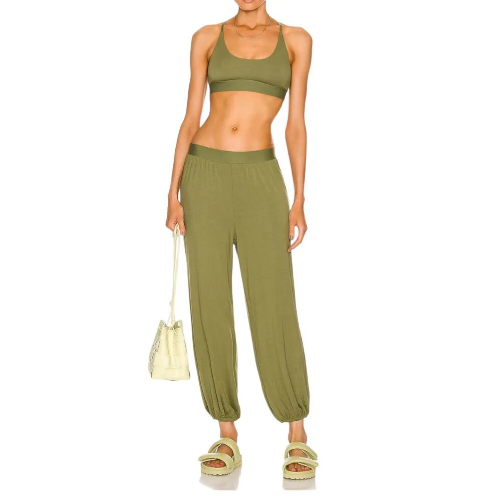 Bandier NWT  Le Ore Como Modal Pant - Olive - XL - Image 6
