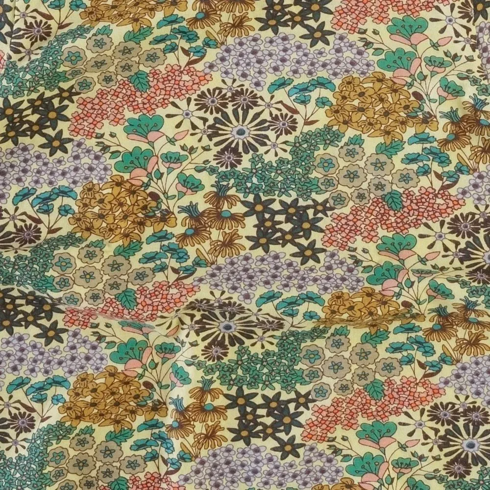 Kate Quinn Long Sleeve Prairie Dress Taffy Ditsy Garden Yellow - Image 2