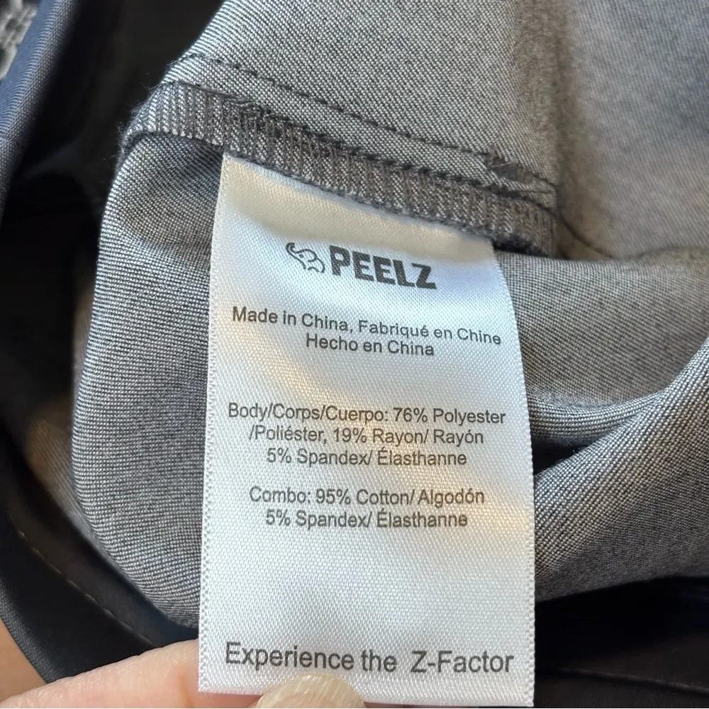 Peelz Scrubs Kira style 4 pocket jogger pants, color Grey size Medium NWT Gray - Image 11