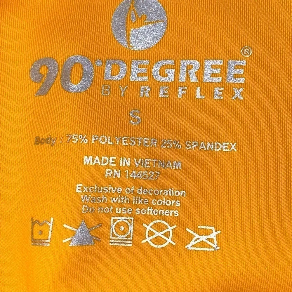 90 Degree by Reflex spicy mustard poly/spandex ankle length leggings.Size S. NWT Yellow - Image 6