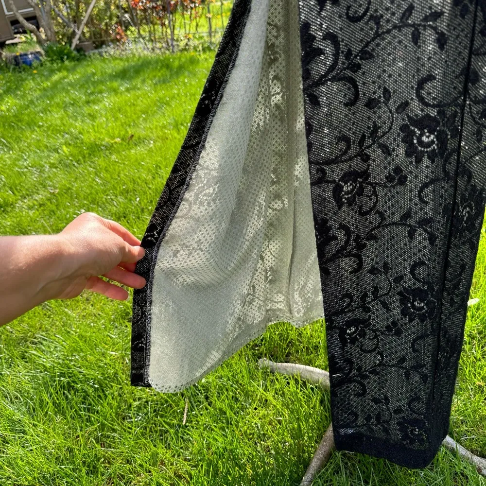 Vintage 90s Morgan and Co. By Linda Bernell Elegant Evening Sexy maxi dress M Blue - Image 11