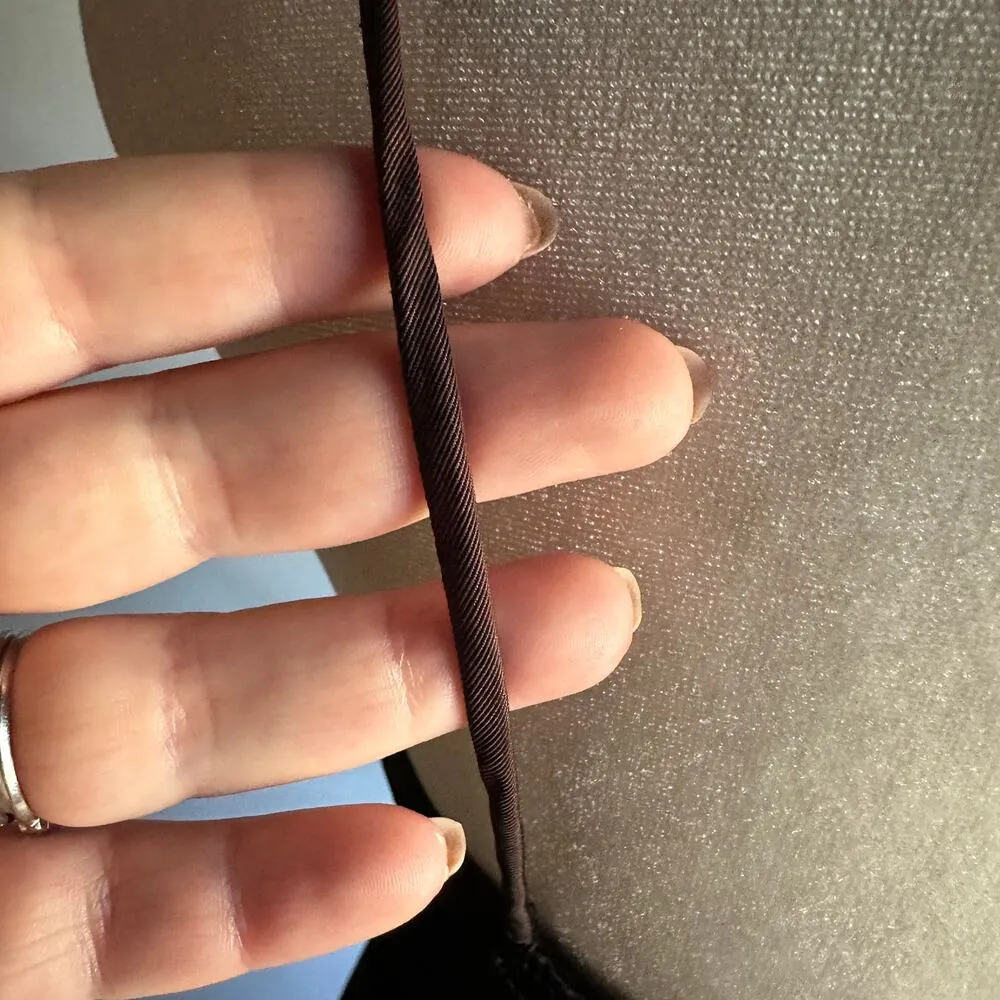 80s VINTAGE | Black Velvet Spaghetti Strap Mini Dress | Size 9/10 (Size Medium) - Image 6