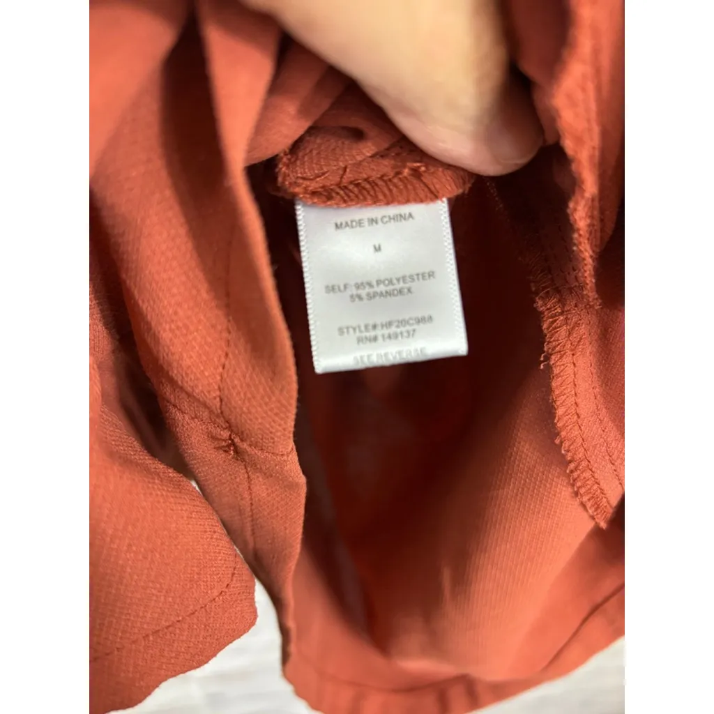 Women's HYFVE Rust Short Sleeve Romper M - Image 5