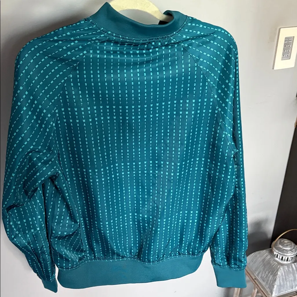 Happy Thursday Spiked Refreshers Bomber Jacket Blue Size M - Image 4