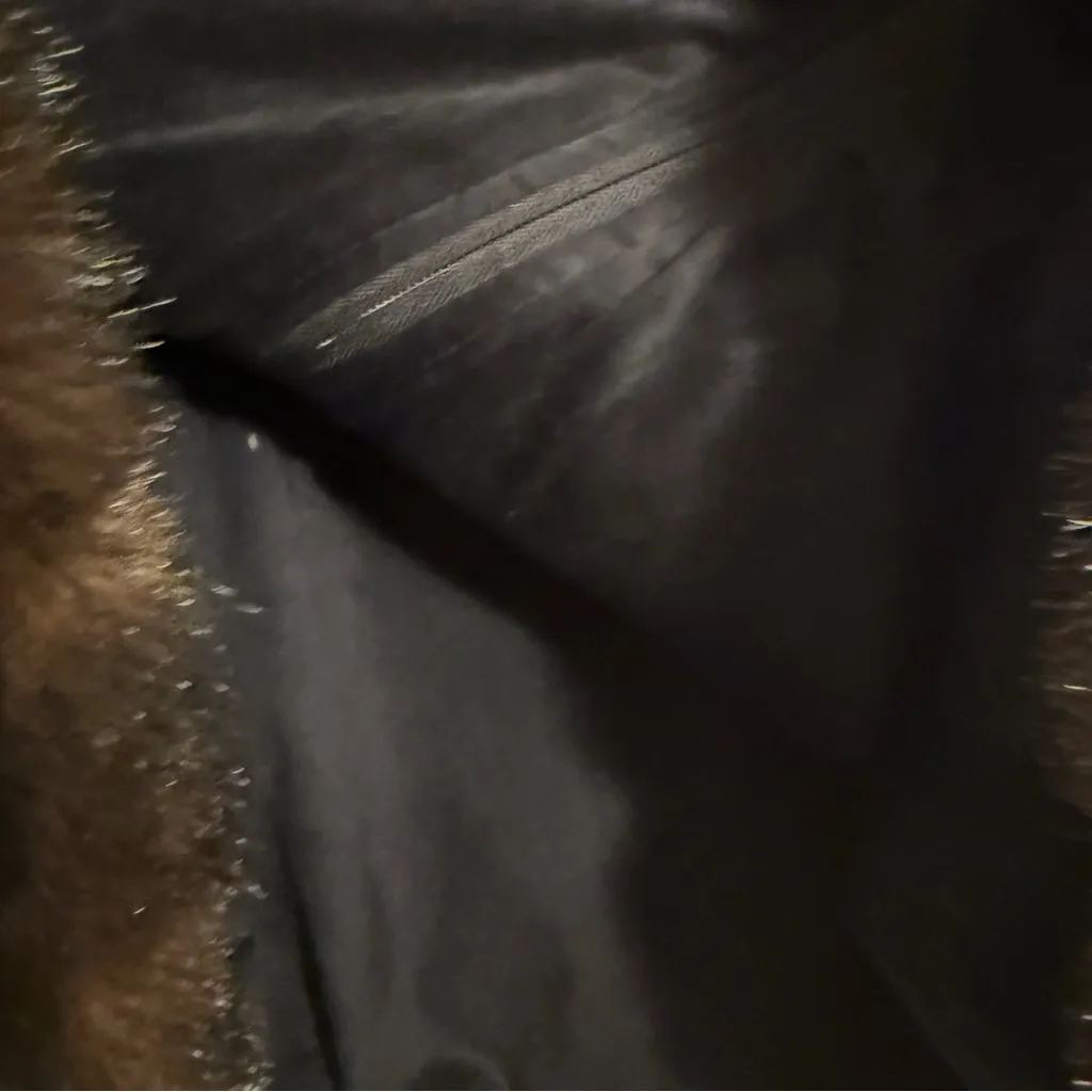 Unknown Brand- Dark Brown and Black Womens Faux Fur Vest 2XL - Image 5