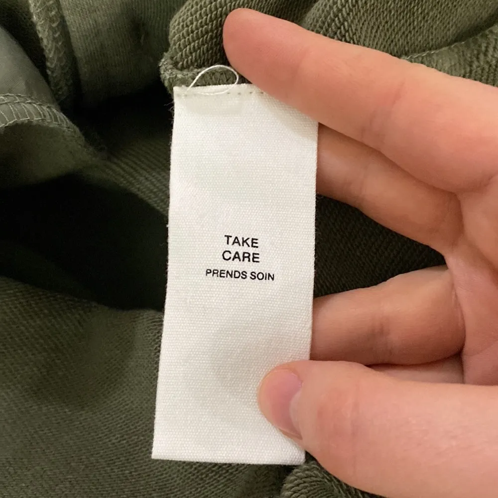 Avec Lea filles French terry shacket in dark olive size XS - Image 9