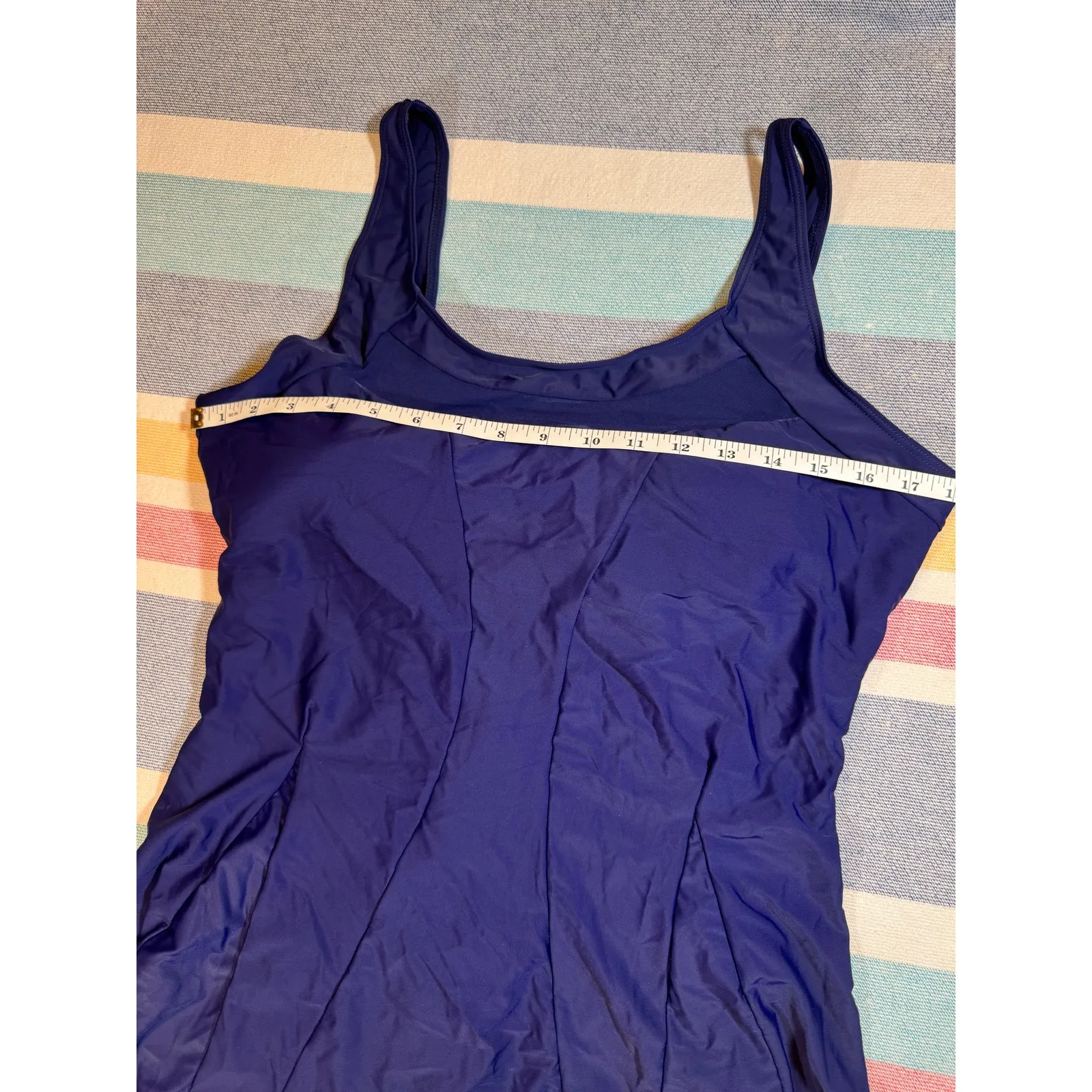 NWOT Navy Blue Swim Dress - Image 5