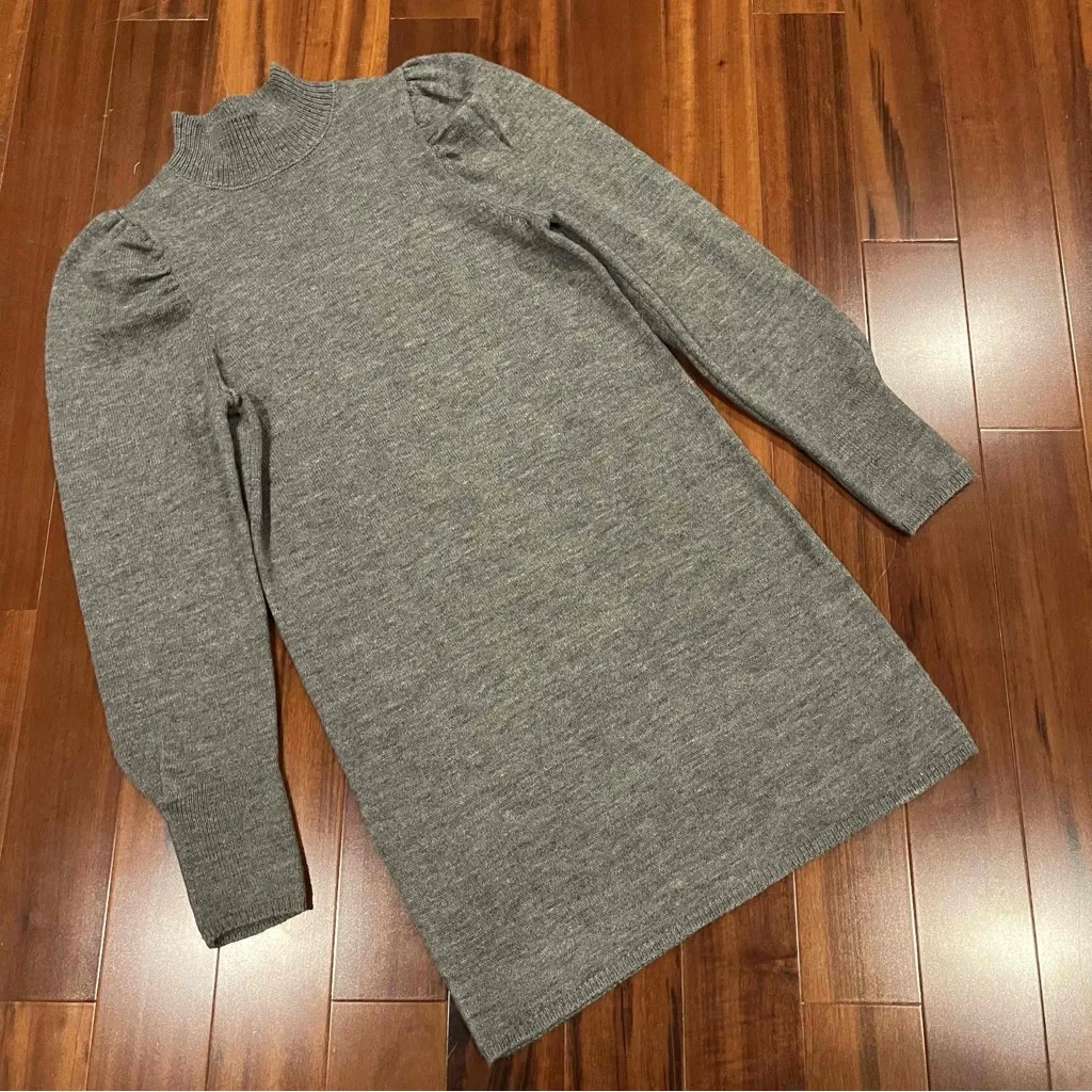 WAYF Lola Puff Sleeve Sweater Dress - Image 5