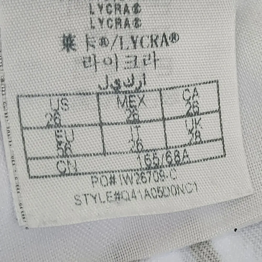 Guess Cut Off Blue and White Shorts - Image 8