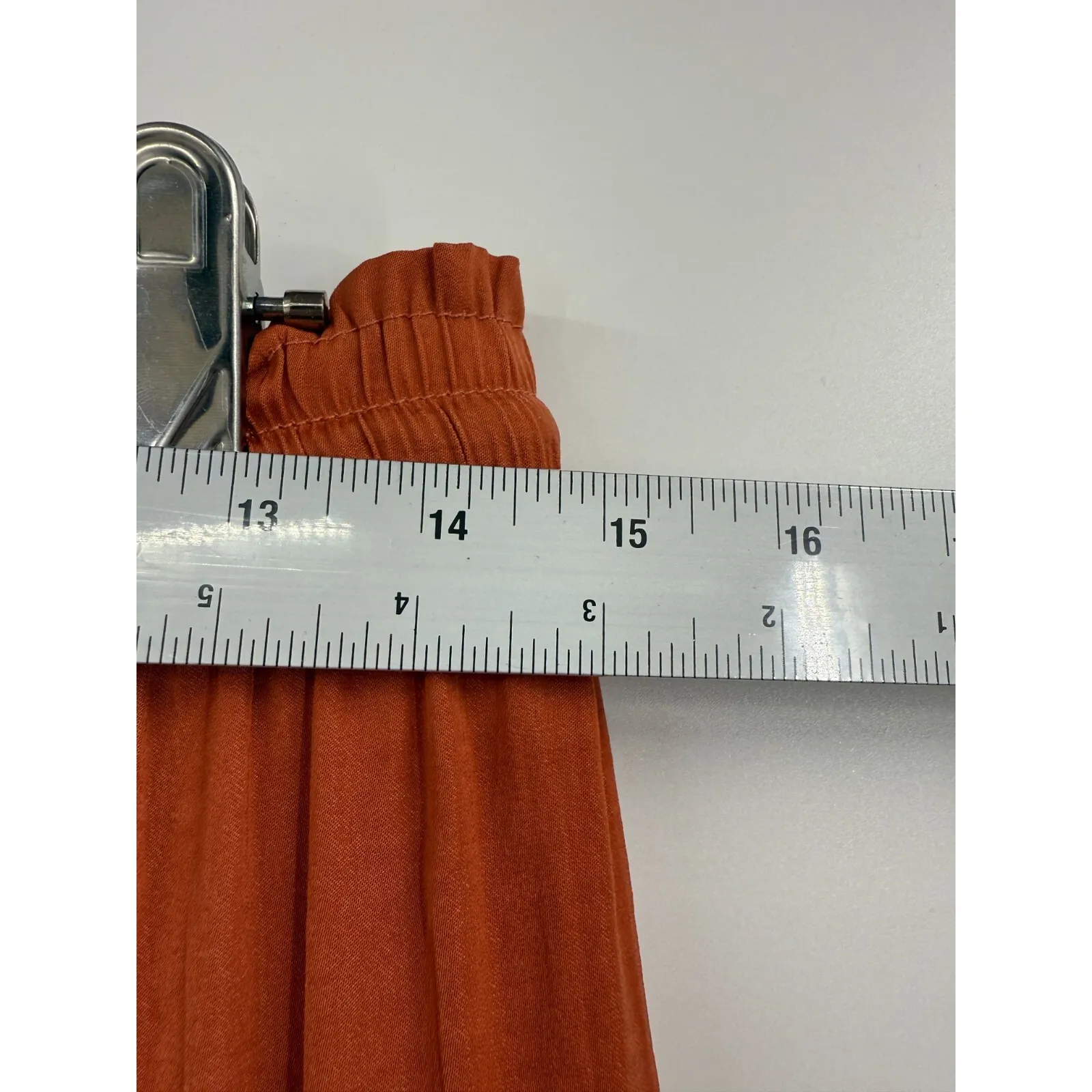 Joie Pants Womens Pull On Drawstring Wide Leg‎ Orange Boho Beach Size Medium - Image 8