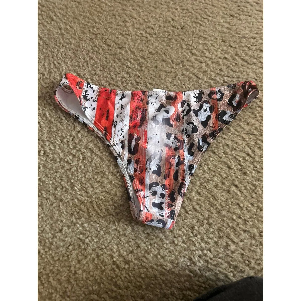 Bikini bottom size medium cute beach cd19 Red - Image 4
