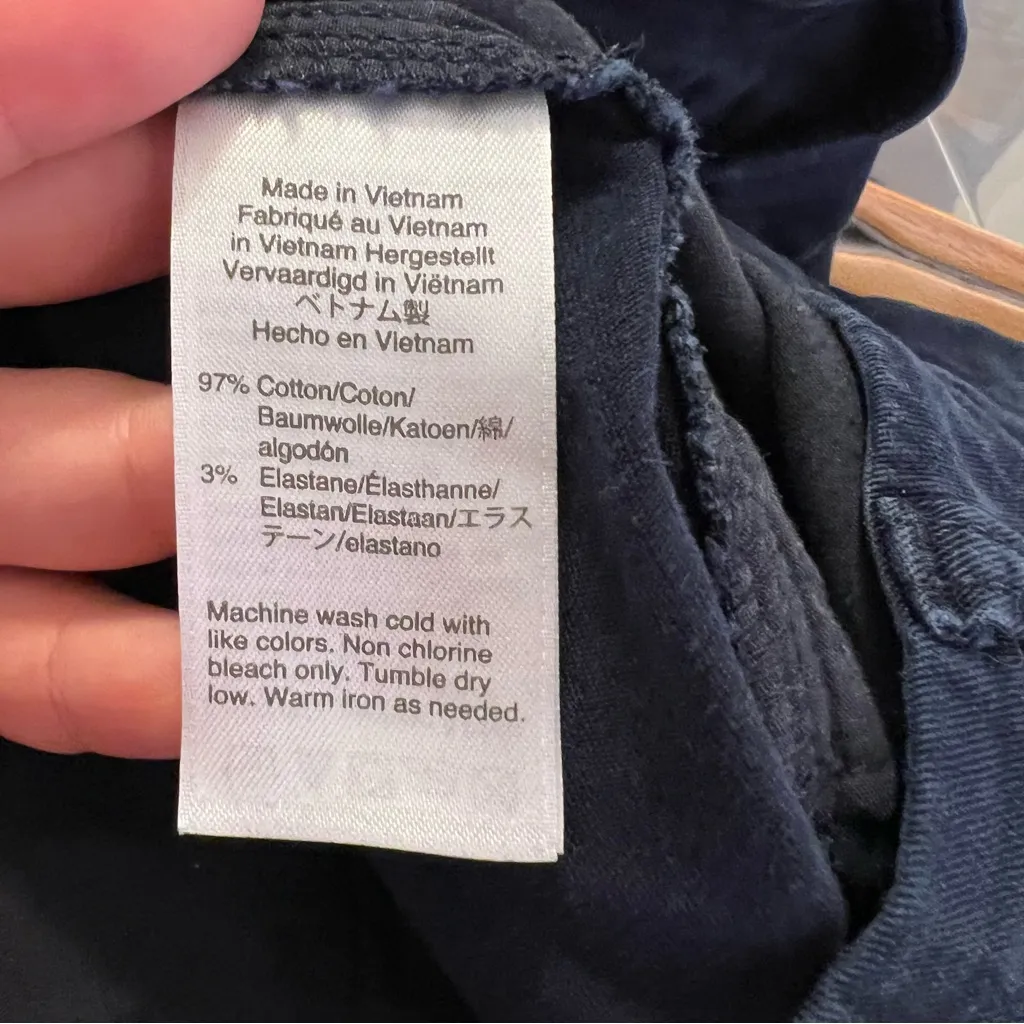 J. Crew 5” Classic Chino Short Navy Blue 8 - Image 10