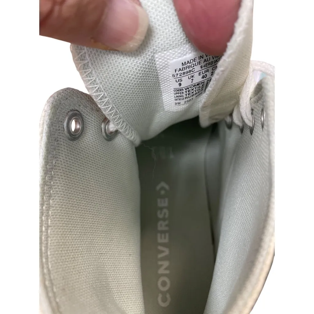 Converse Chuck Taylor womans Monie Hi "Ombre' Dew white High Sneakers SZ 9 - Image 7