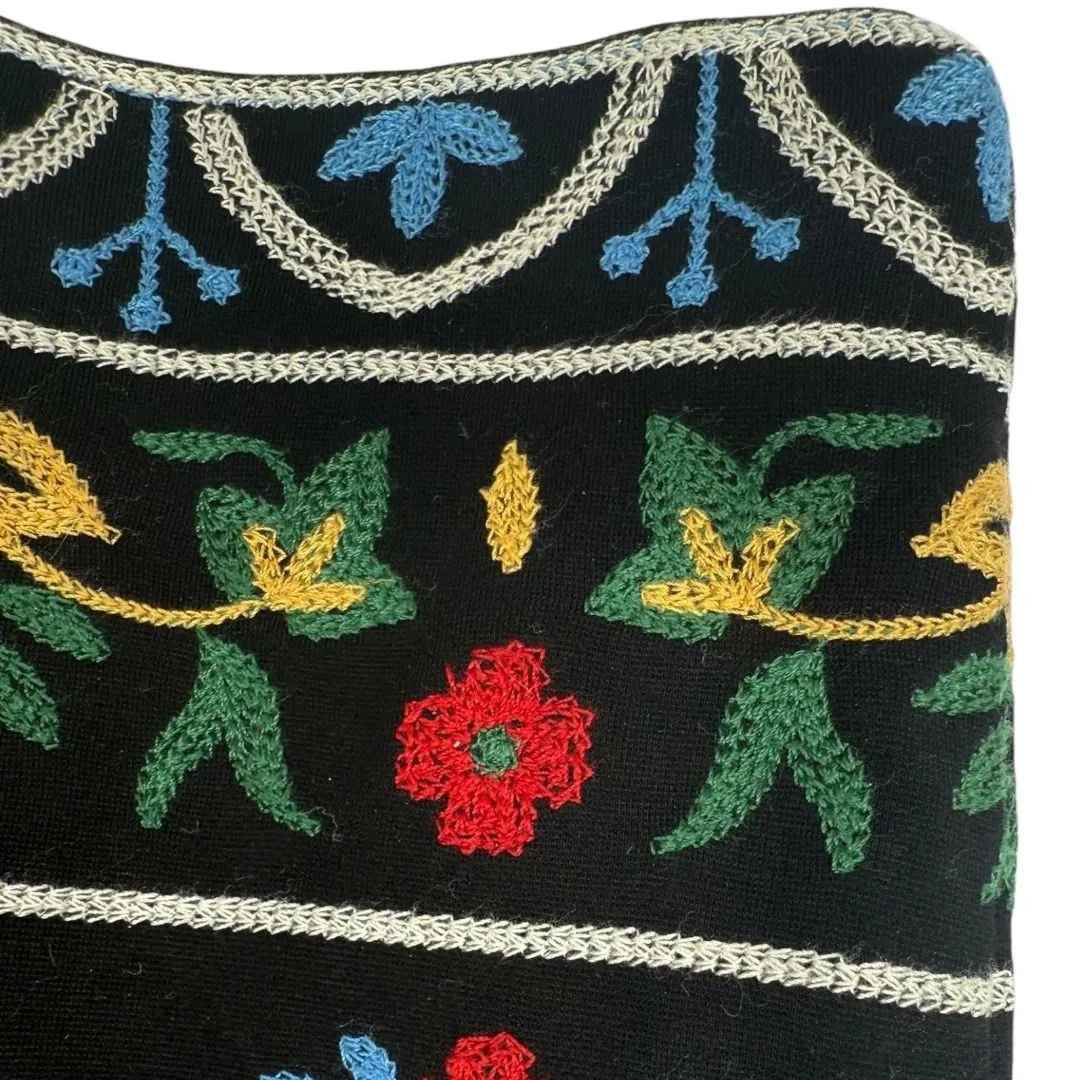 J. McLaughlin Women's Bainbridge Floral Embroidered Pencil Skirt Black Size 6 - Image 8