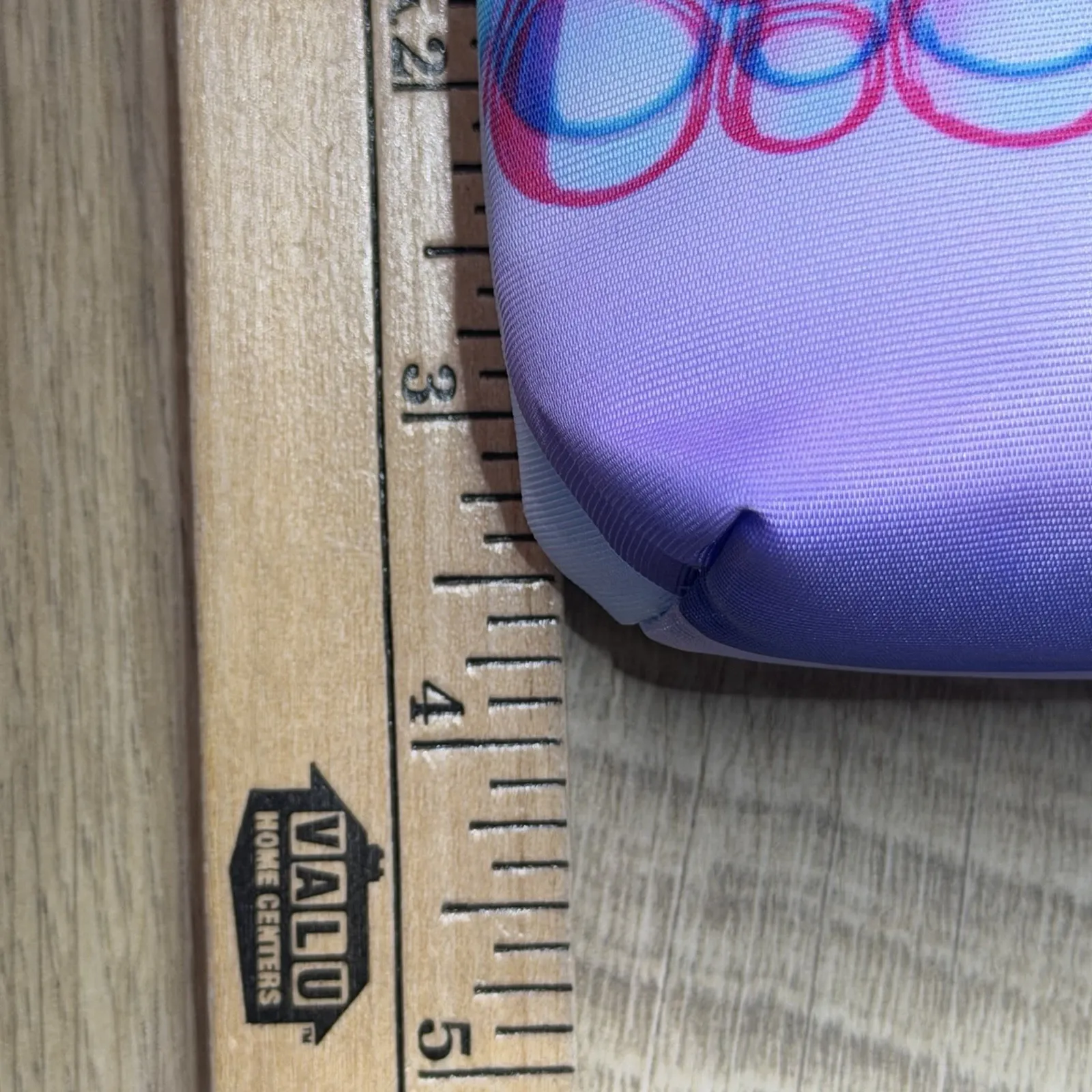 Clinique Bubble Cosmetic Bag Pouch Blue Purple Pink Geometric Makeup Travel - Image 9