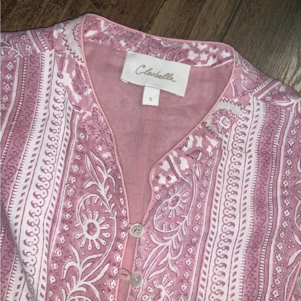 Cleobella Lennox Mini Dress in Tonal Block Print S revolve boho 168$ fall casual - Image 6