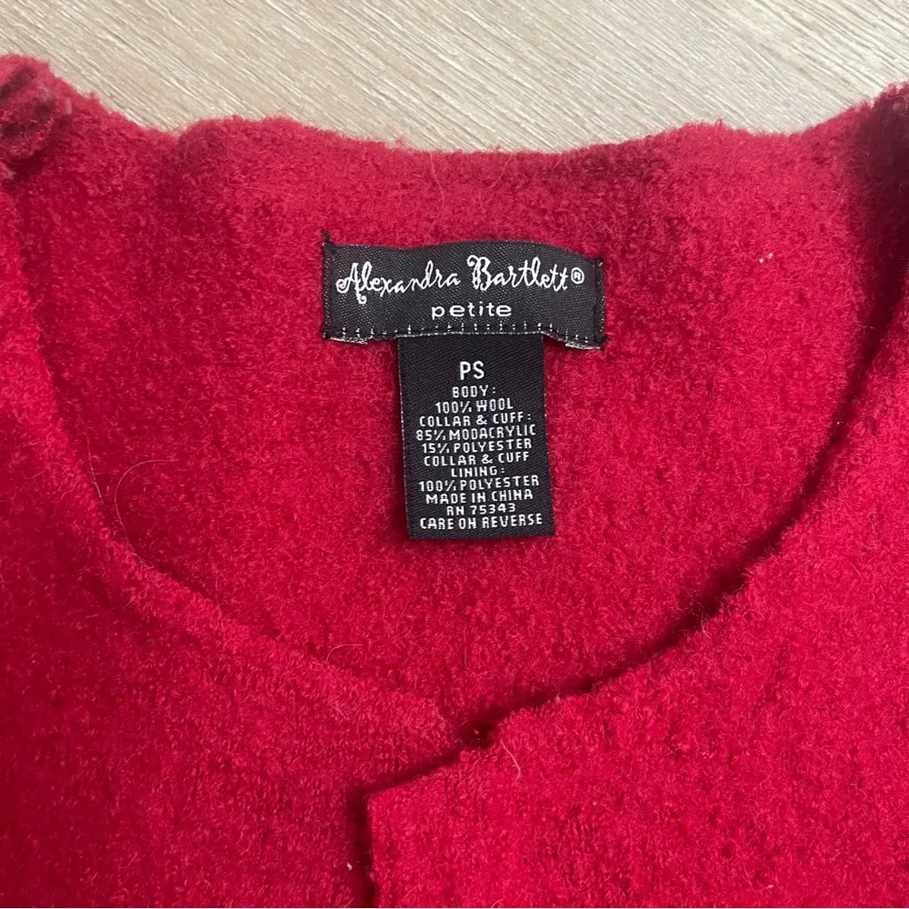 Alexandra Bartlett Wool Sweater Red Size undefined - Image 3