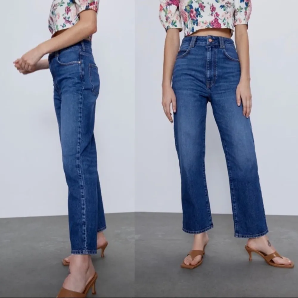 HIGH RISE VINTAGE SLIM JEANS Mid-Blue - Image 3