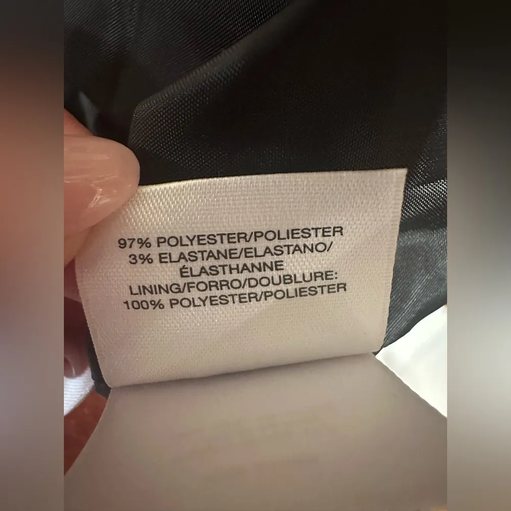 EUC Black Label Red and Yellow Blazer Open Front Tweed - Image 7