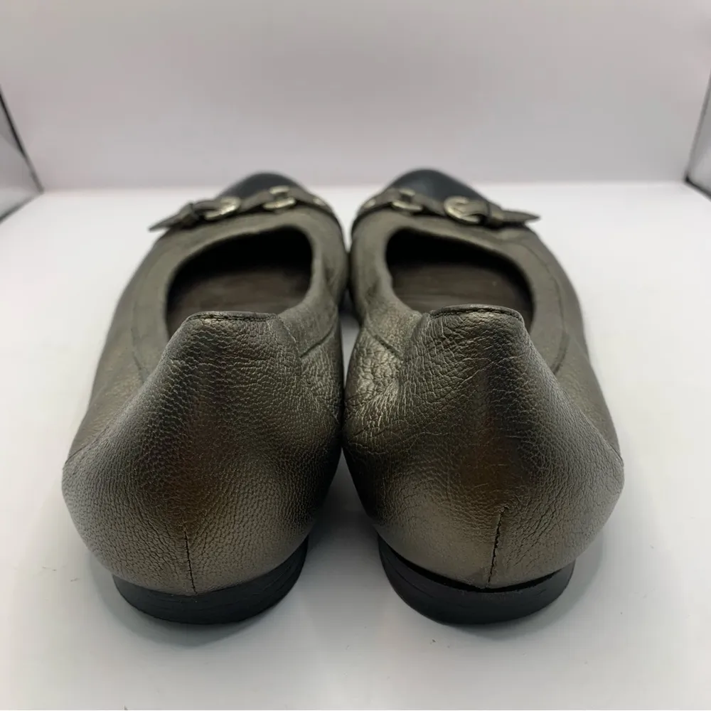 Women's AGL Attilio Giusti Leombruni Black Ballet Flats Shoes EU 38 US 8 - Image 4