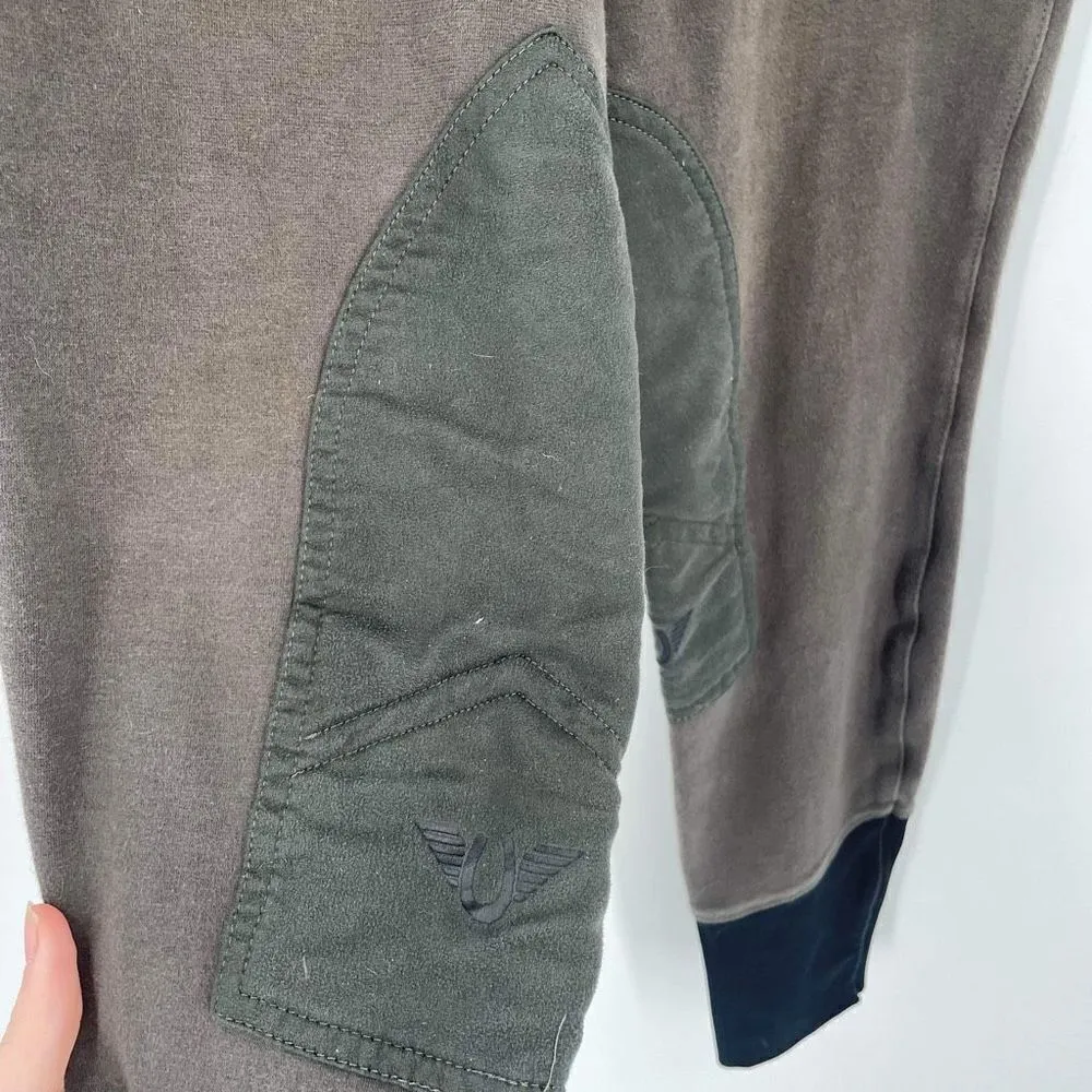 TuffRider Women's Starter Pull-On Knee Patch Breeches Charcoal Gray Size Small‎ - Image 10