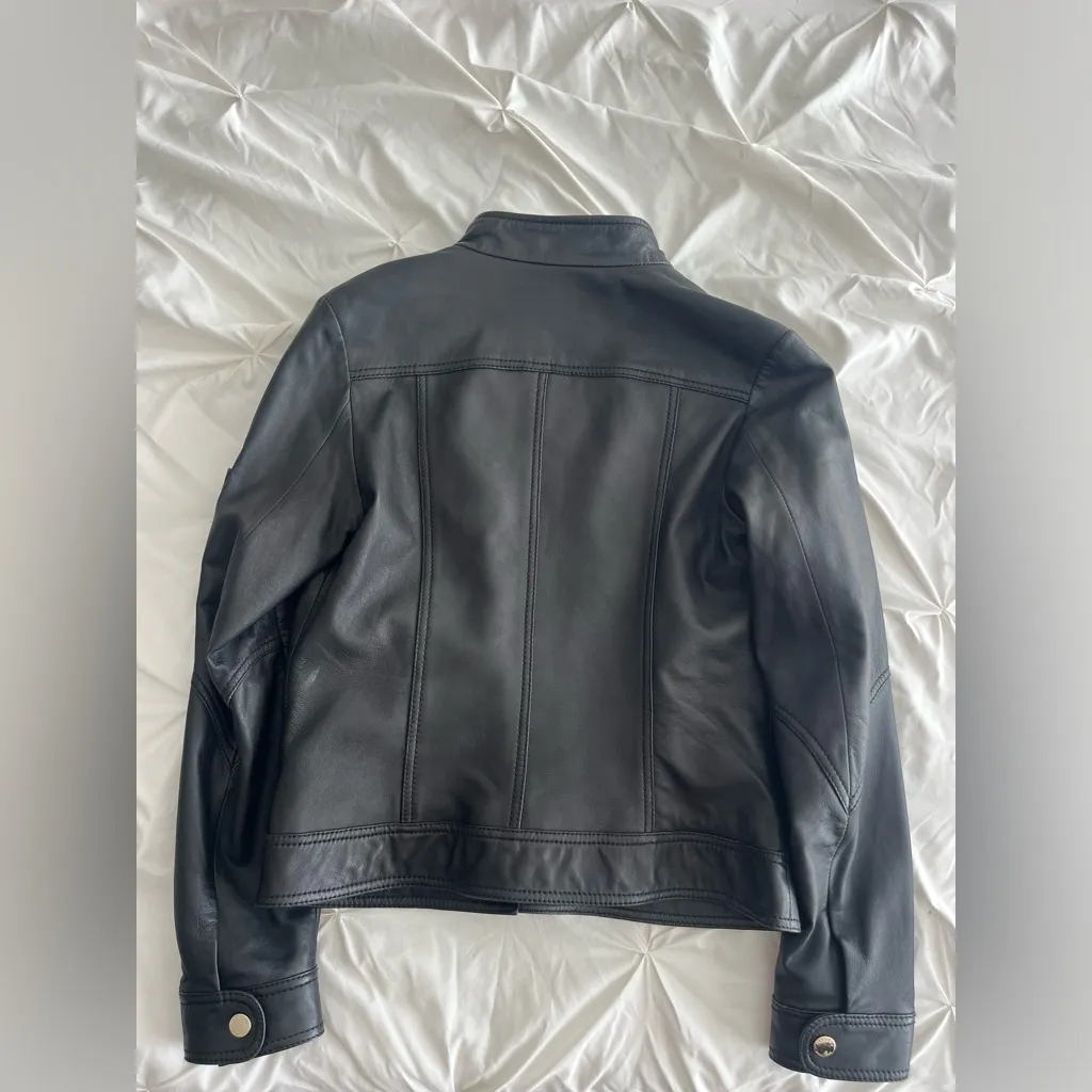 Laundry Black Jacket with Animal Print Lining - Image 4