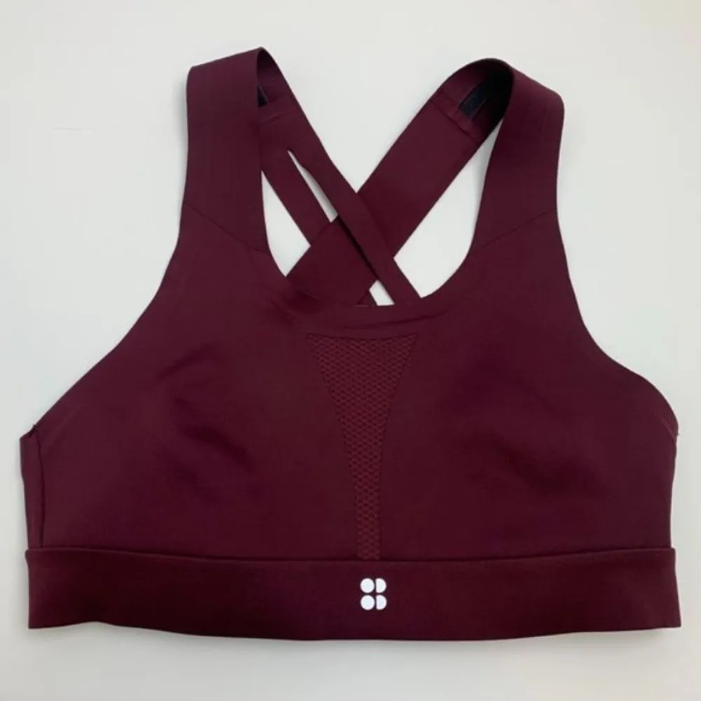 NWOT Sweaty Betty Maroon All Train Sports Bra - Image 3