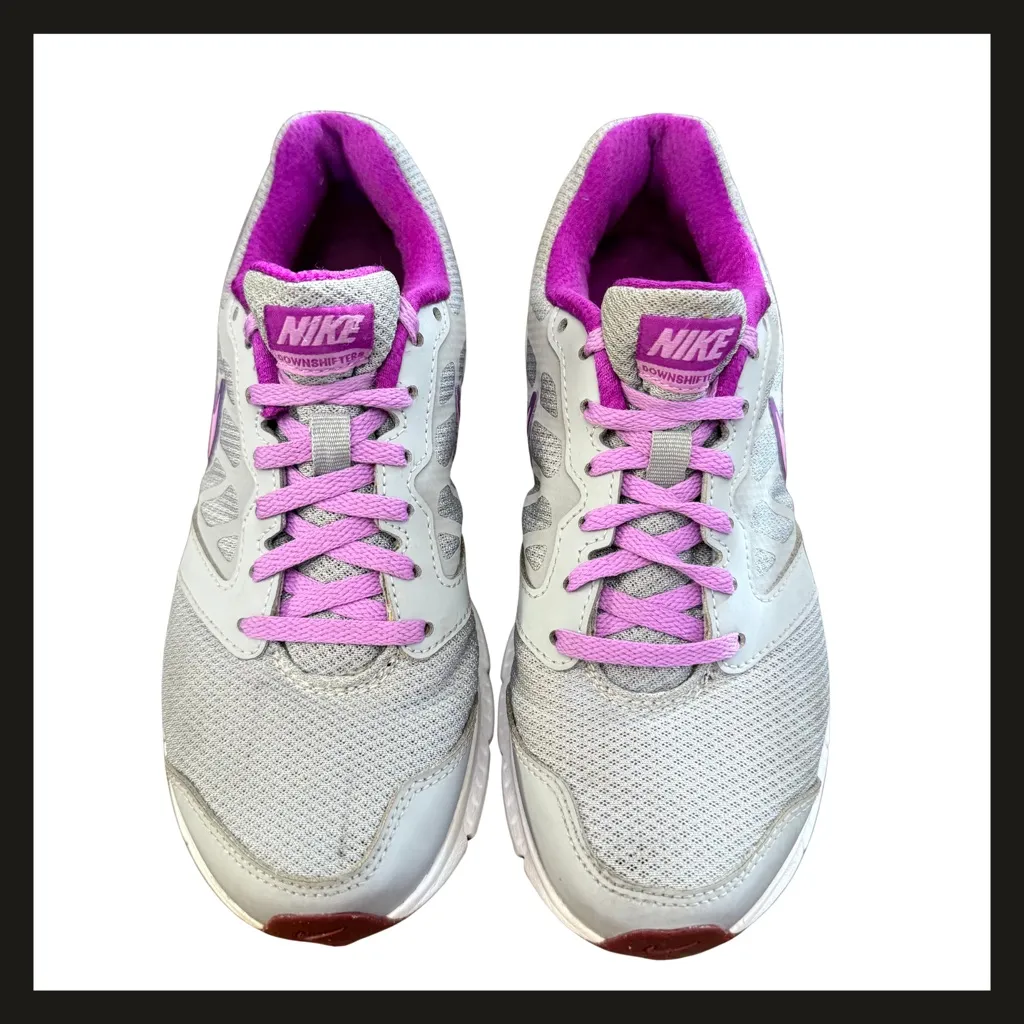 Nike Downshifter 6 Women’s Size 7 Grey Purple Running Sneakers 684765-017 EUC - Image 5