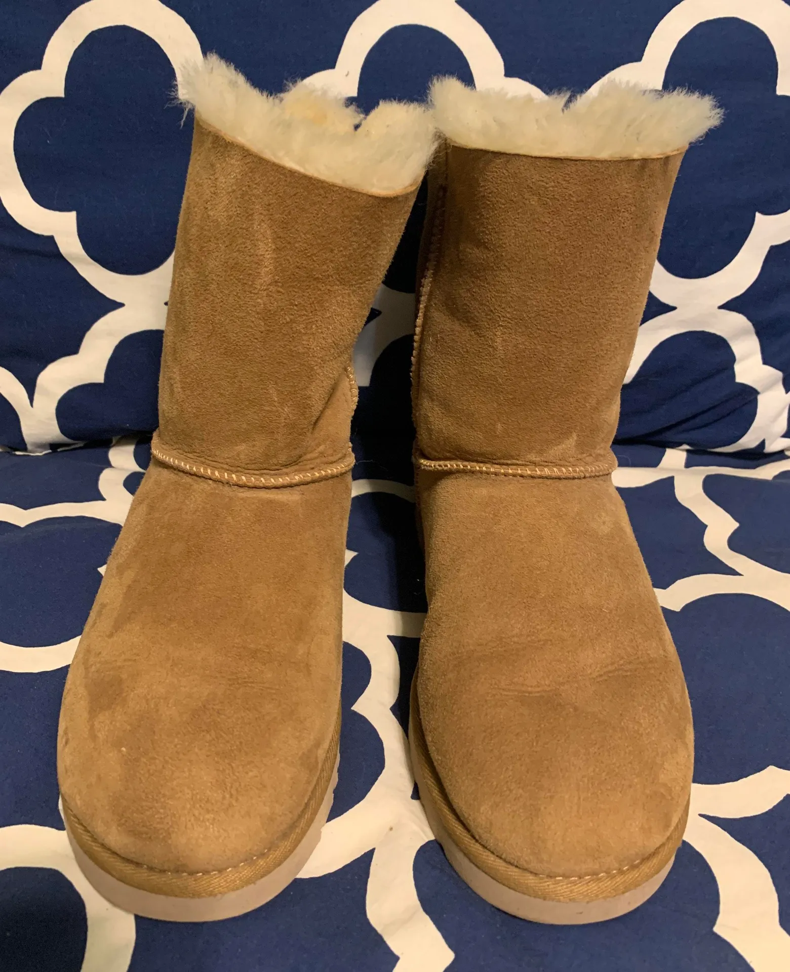 UGG Bailey Bow Chestnut Boots - Image 6