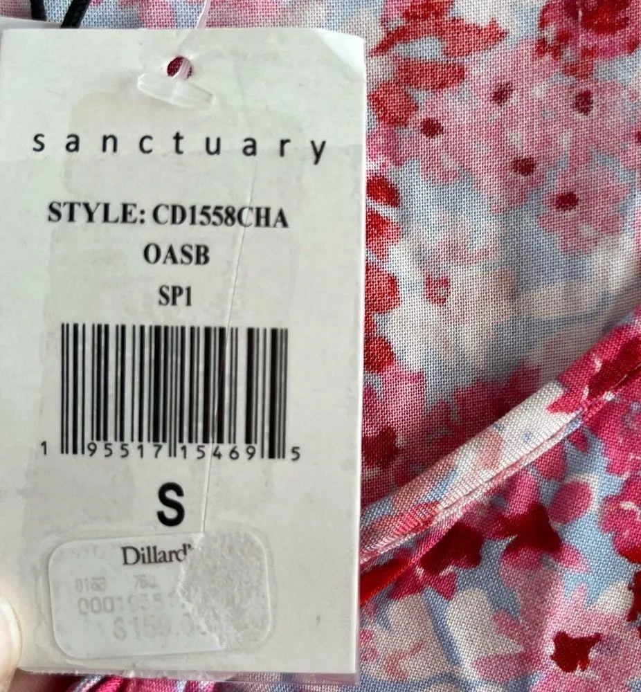 Sanctuary Dress New Crush Babydoll Tiered Long Sleeve Dress Oasis Bloom Sz S NWT - Image 16