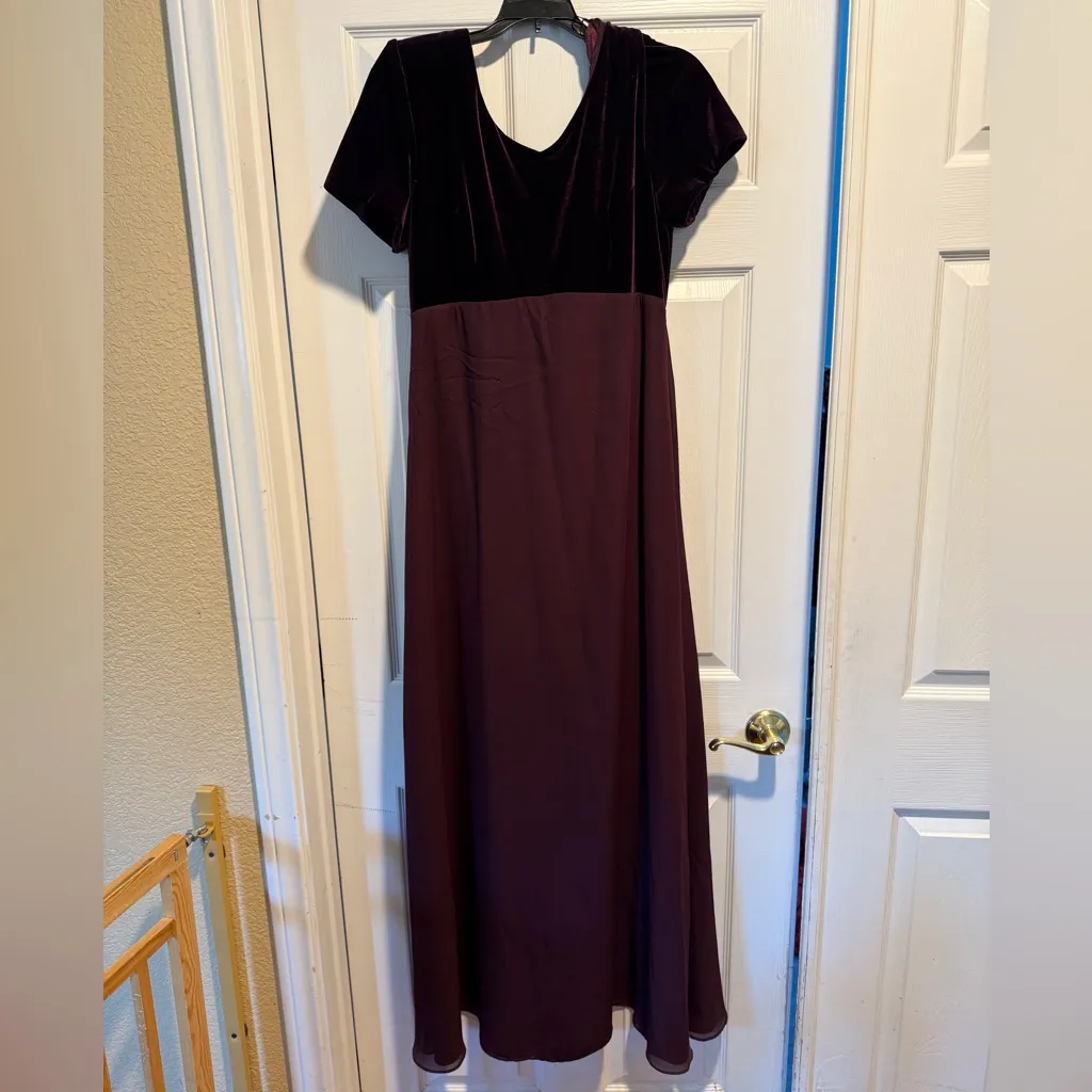 Rhapsody Velvet Maxi Dress in Rich Purple - Image 2