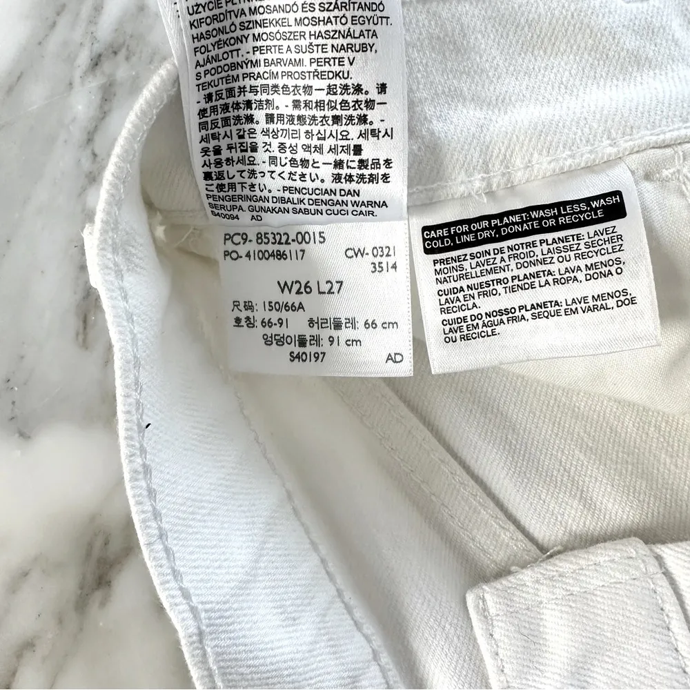 Levi’s Button Fly Mile High Cut Off Jean Shorts • Sz 26 - Image 8