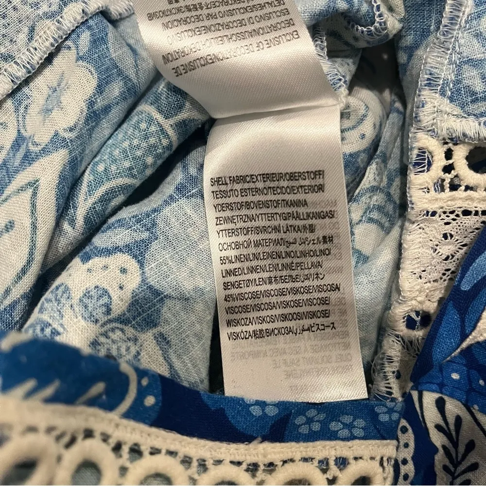 FARM RIO Full Of Flowers Ruffle Jumpsuit, Sz M - Image 15