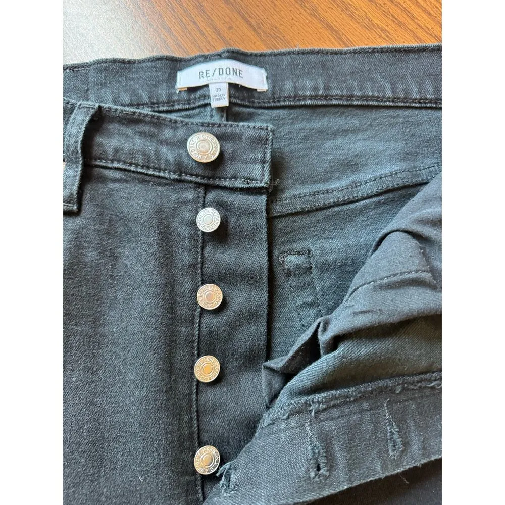 RE/DONE Levi’s Black 70's Stove Pipe Jeans size 30 - Image 10